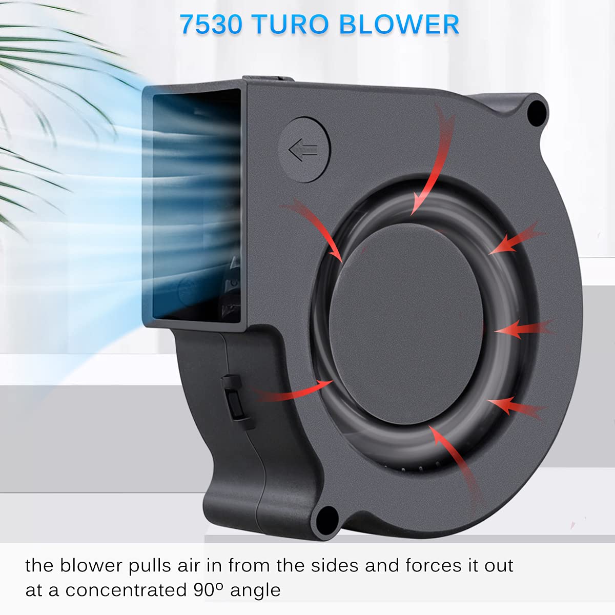 GDSTIME 7530 75mm x 75mm x 30mm 5V USB Blower Brushless Cooling Fan