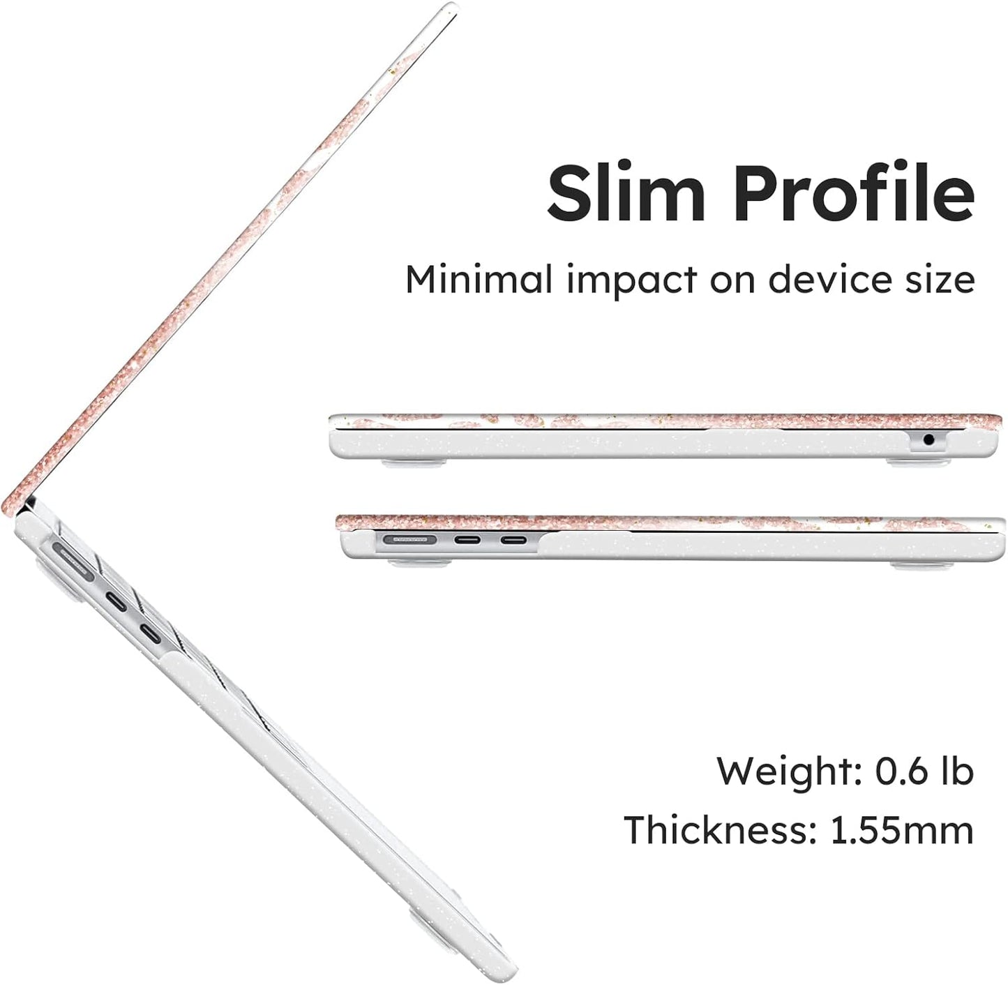 iCasso for MacBook Air 13 inch Case 2025 2024-2022 Release M4 A3240 M3 A3113 A2681 M2 with Liquid Retina Display, Hard Plastic Shell for Mac Air 13.6, Keyboard Cover&Screen Protector, Leopard Print