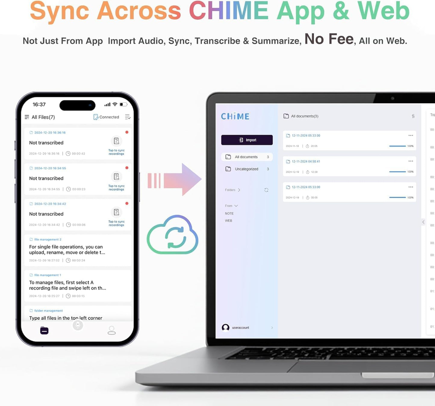 AI Voice Recorder - 64GB Voice Recorder with Free Transcribe & AI Summary by ChatGPT, APP & Web Control, 121 Languages, Wireless Charging, for Meetings/Calls (Grey)