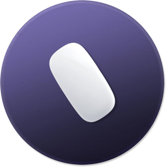 ITNRSIIET Mouse Pad Non-Slip Rubber Base Smooth Surface Stitched Edges Waterproof Durable Compatible with All Mice for Office & Gaming, Desk Accessory, Diameter 8.7 inch, Violet Gradient