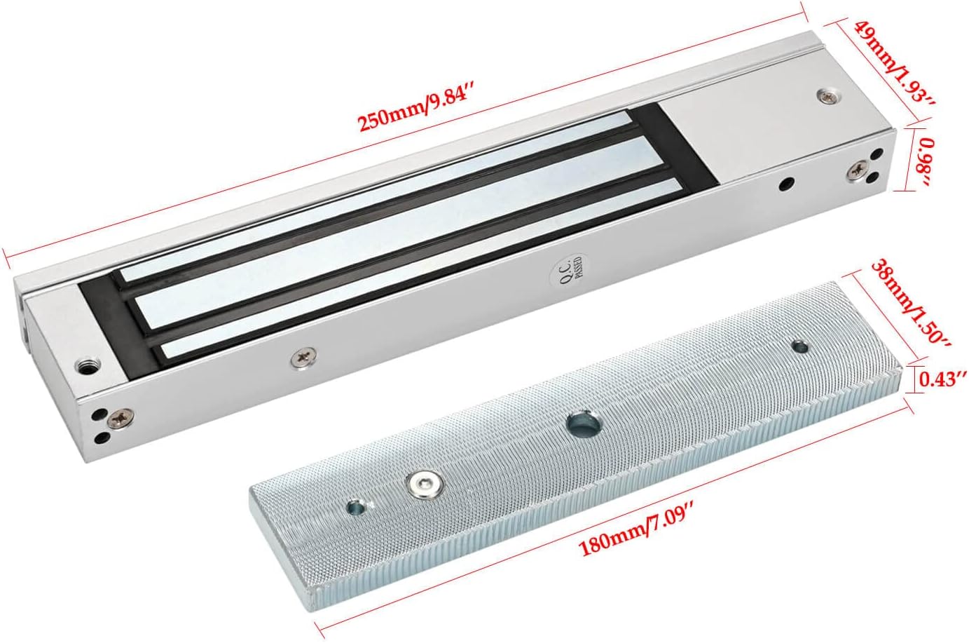 Door Access Control System IP67 Waterproof RFID Fingerprint Keypad Exit Button Doorbell Buzzer 600lb Magnetic Lock Kit