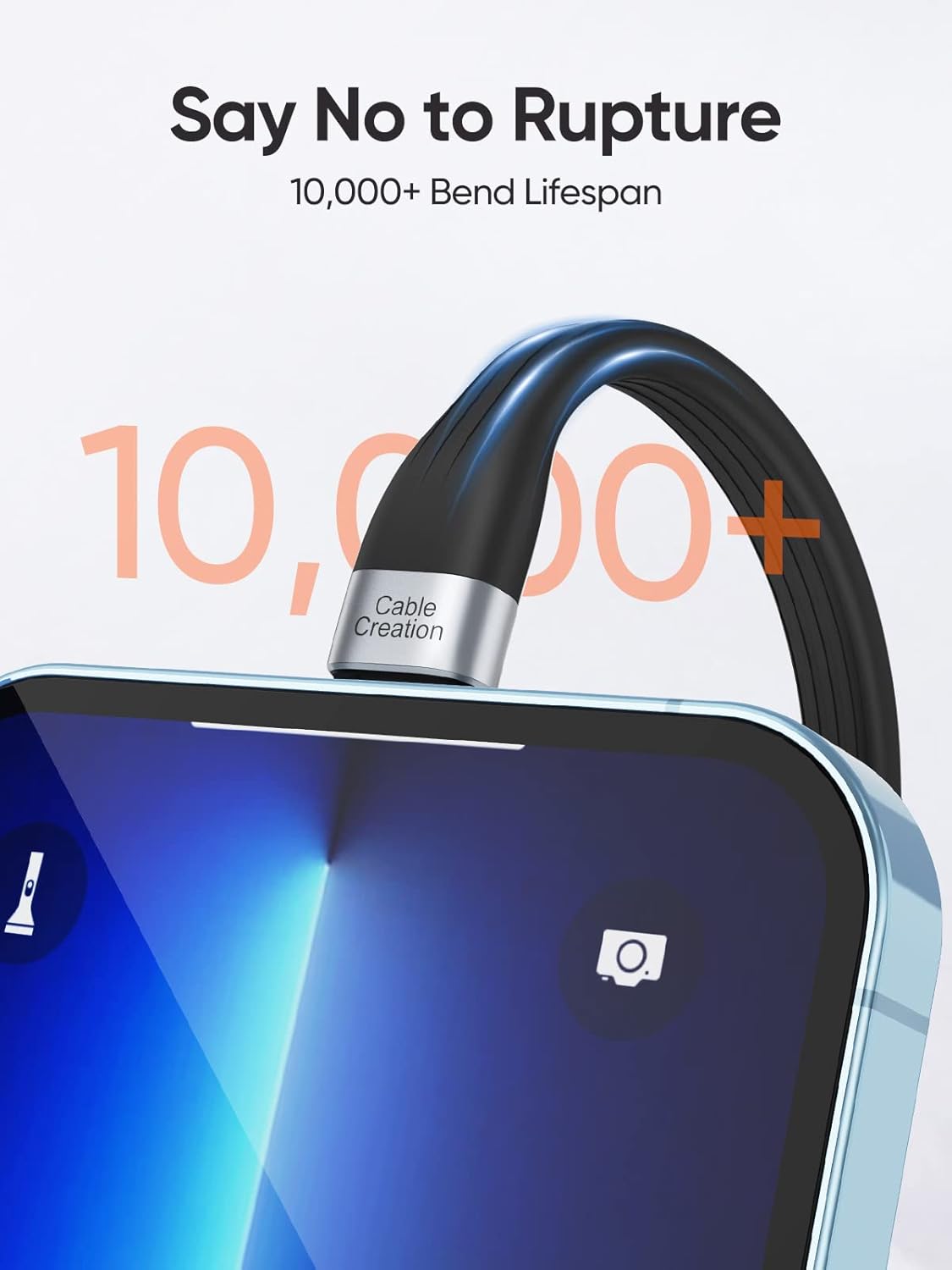 CableCreation MFi Certified iPhone Charging Cable - Short 15 cm, USB to Lightning, Fast Charging, Compatible with iPhone 14/14 Pro Max/13/12/12 Pro/11/X/XR/8/8 Plus/7/6S/6/SE, iPad