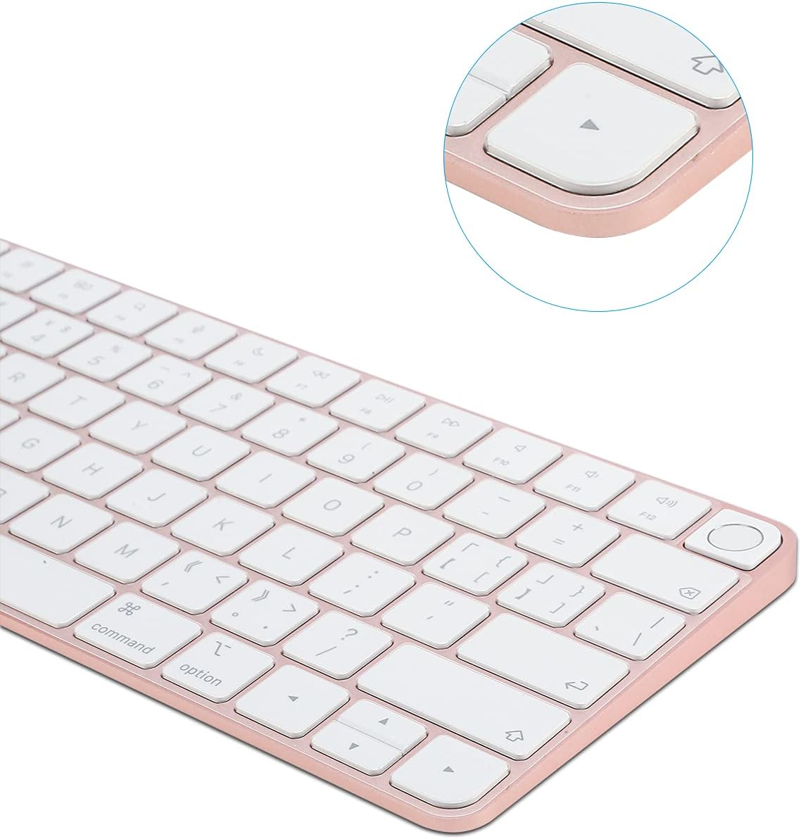 Keyboard Cover for New M4 iMac Magic Keyboard (Model A3118/A2449, Touch ID Version, w/o Numeric Key) - Ultra Thin, Protective and Clear Keyboard Cover Protector Skin