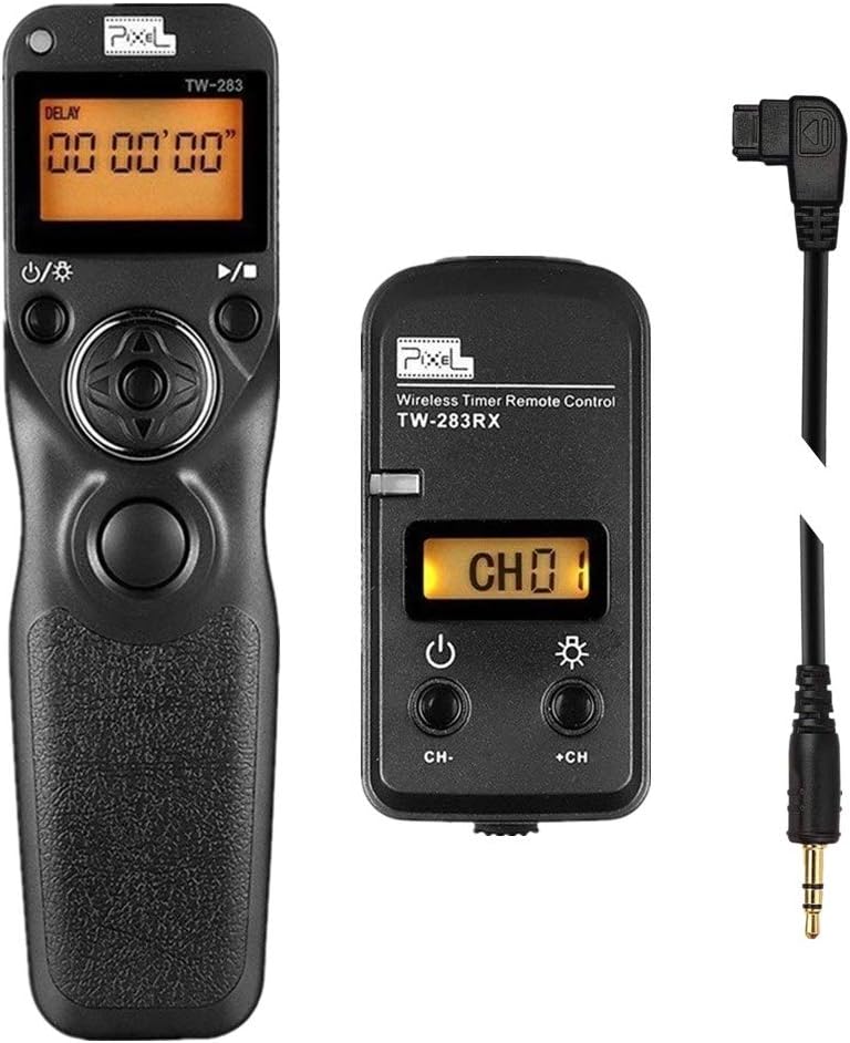 Pixel TW283-S1 Wireless Remote Trigger Timer Intervalometer Compatible with Sony a100 a200 a300 a350 a400 a450 a500 a550 a560 a580 a700 a850 a900 a37 a5 a5 a57 A65 A67 A77 A99 A77II A99II