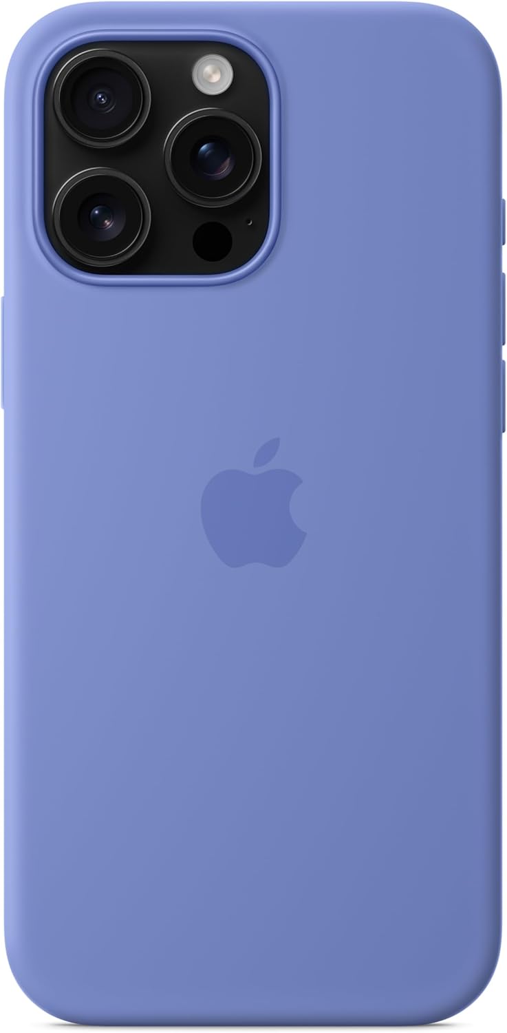 Apple iPhone 16 Pro Max Silicone Case with MagSafe and Camera Control: Lightweight Phone Case, Wireless Charging Compatible, Smooth Matte Finish; Periwinkle