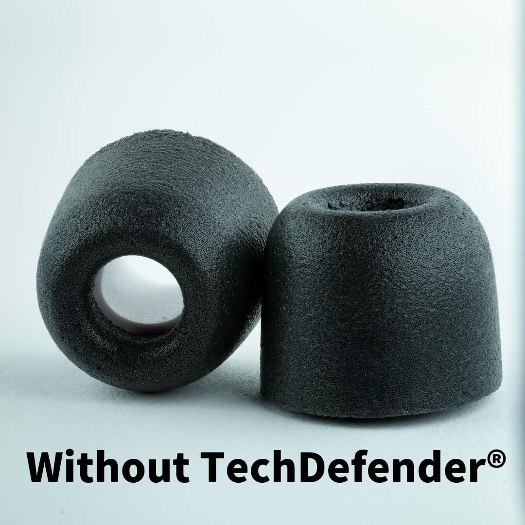 Comply 600 Core Series | Memory Foam Replacement IEM Ear Tips for Truthear, Sennheiser, Moondrop & More | Superior Noise Isolation, Ultimate Comfort, Secure Fit | Black, Large (3 Pairs)