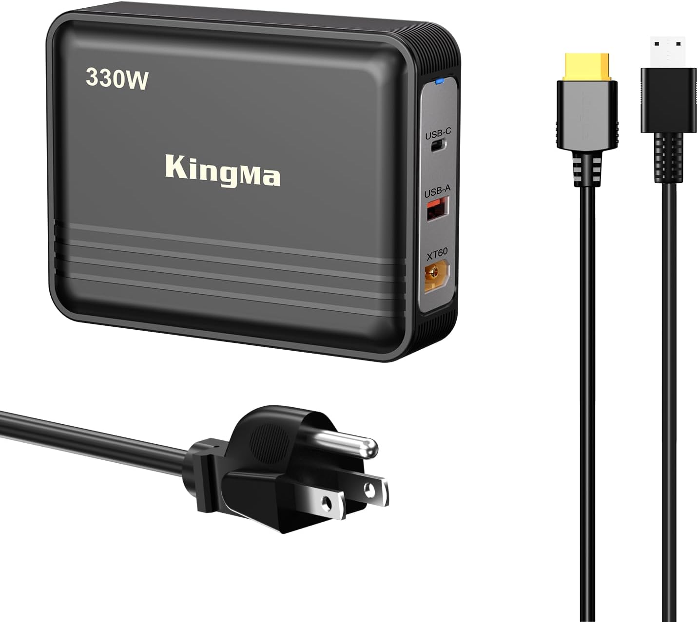 MSI 330W (20V/16.5A) Gaming Laptop GaN Charger for Vector GP68/Pulse GP78 HX PD 3.0 Fast Charging Adapter with 11-40mm Cable Compatible with Titan GT77 HX/Raider GE78 HX/Stealth GS77/ Pulse GP68 HX