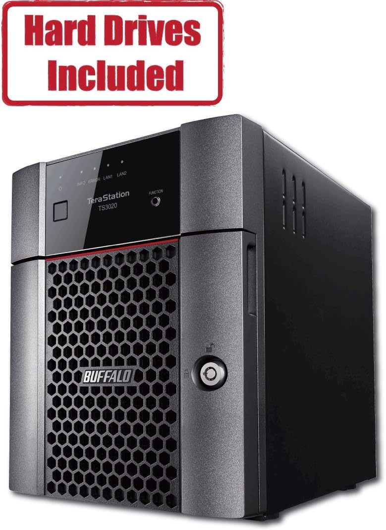 BUFFALO TeraStation 3420DN 4-Bay SMB 8TB (4x2TB) Desktop NAS w/Hard Drives Included Network Attached Storage