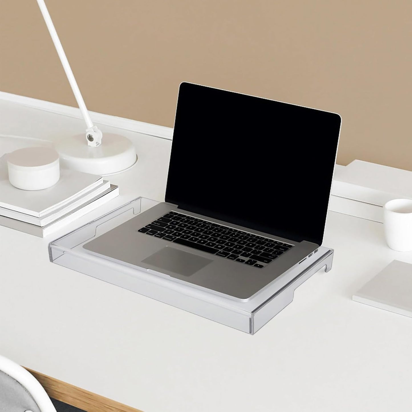 DOITOOL Clear Acrylic Keyboard Cover Protector, 14 in Laptop Keyboard Cover Mechanical Laptop Protector Cats from Touching Keyboard,13.8x9.8x0.6in