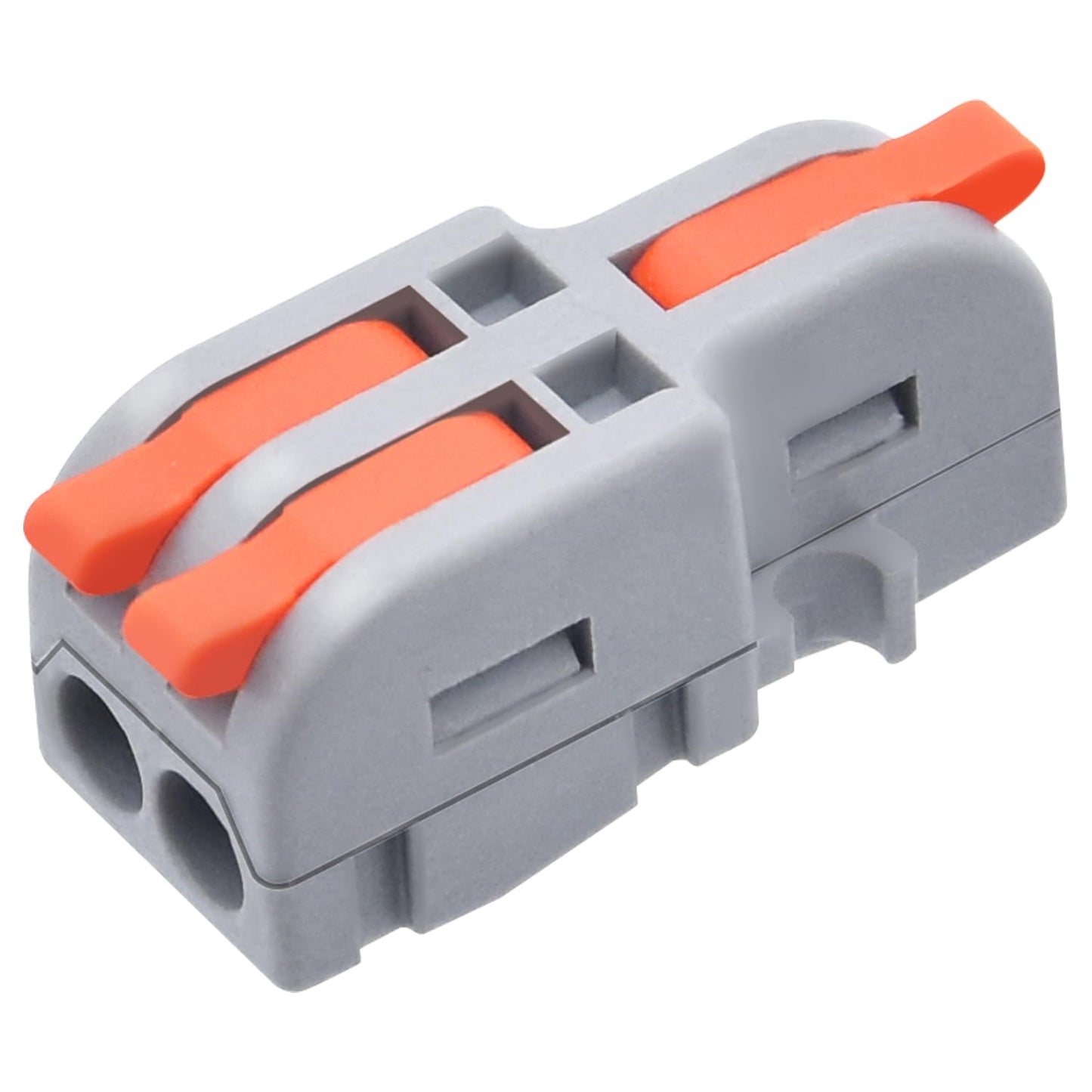 20Pcs Lever Wire Connectors, 1 in 2 Out DIY Mini Splicing Compact Splitter Docking Terminal Block Electrical Connectors, 24-12 AWG