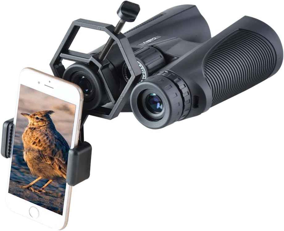 GOSKY Smartphone Adapter Mount Large Size - Compatible with Binoculars, Monoculars, Spotting Scopes, Telescope, Microscopes - Fits almost all Smartphones on the Market - Record Nature and The World