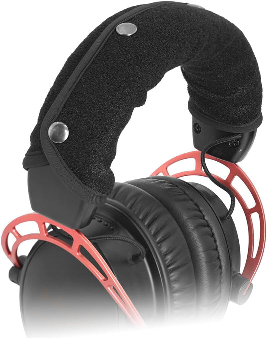 GEVO Replacement Headphone Headband Cover for HyperX Cloud & Alpha,Cloud 1/2/3/Pro,Cloud X/Core,Flight,Stinger Gaming Headset,Headband Cushion Easy Installation No Tool Needed-Velvet Black