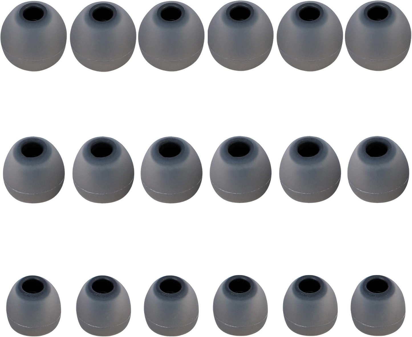 Earbud Replacement Tips Silicone Earbud Tips Eartips Fit Most in-Ear Earbuds(Inner Hole 3.8mm -5.1mm) Headphone Earbuds Rubber Tips 9 Pairs S M L