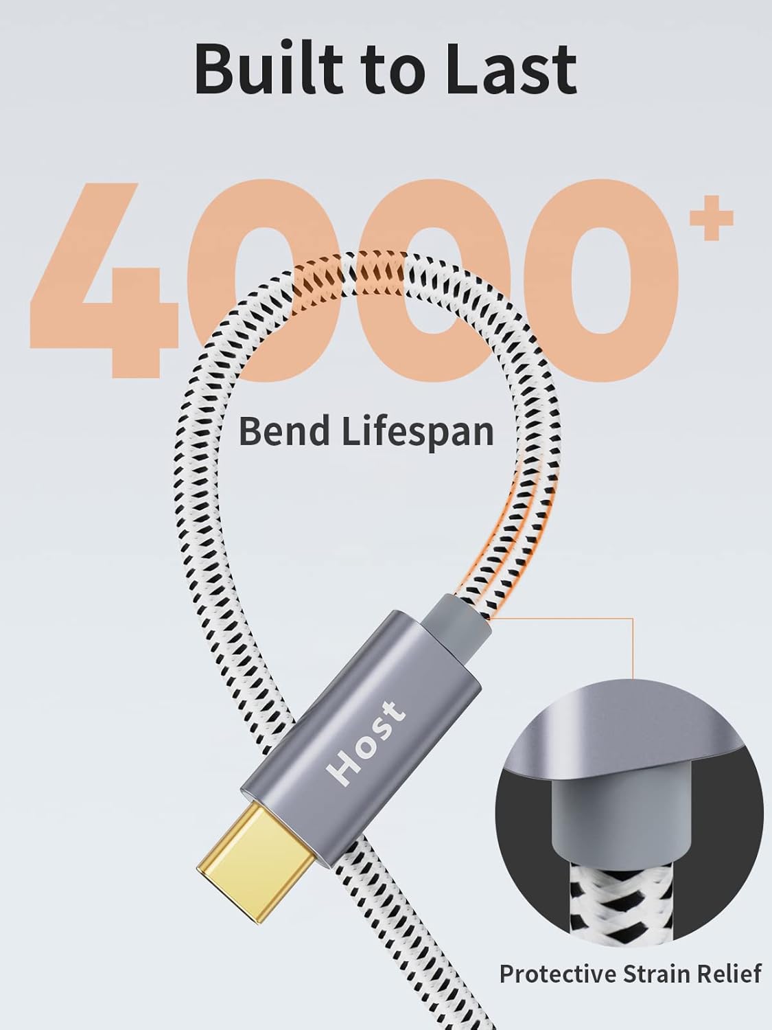 CableCreation 1FT USB C to Micro B Cable,10Gbps Speed External Hard Drive Braided,USB 3.1 Type C to Micro B Work for iPhone 15 Series,Seagate WD Westgate My Passport,MacBook Pro/Air, iPad/Tablet,Grey