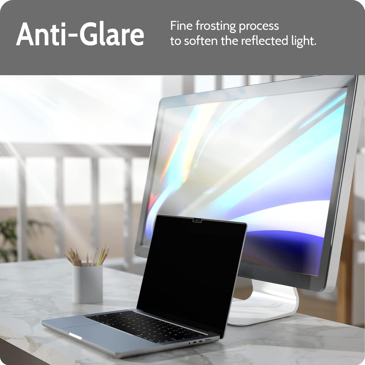 Magnetic Privacy Screen for MacBook Pro 16 Inch (2021-2024, M1, M2, M3, M4), 16inch Removable Matte Anti Blue Light Glare Private Filter Protector for Mac Pro 16.2" Laptop