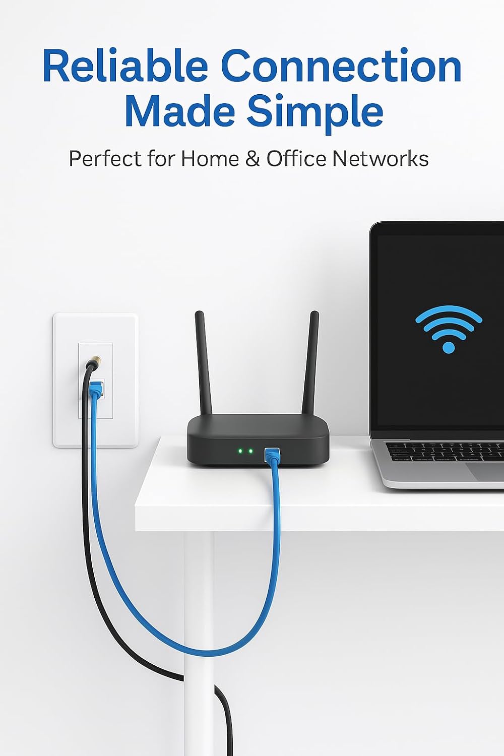 10 Pack Keystone Wall Plate 2 Port, White Decorator Insert Cover for Ethernet, HDMI, Coax, Cat6 Cat5, RJ45, Home & Office Installations