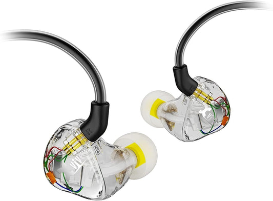 Xvive T9 in-Ear Monitor Dual Knowles BA Drivers IEM for Studio, Band Rehearsal,Live Performance (T9)
