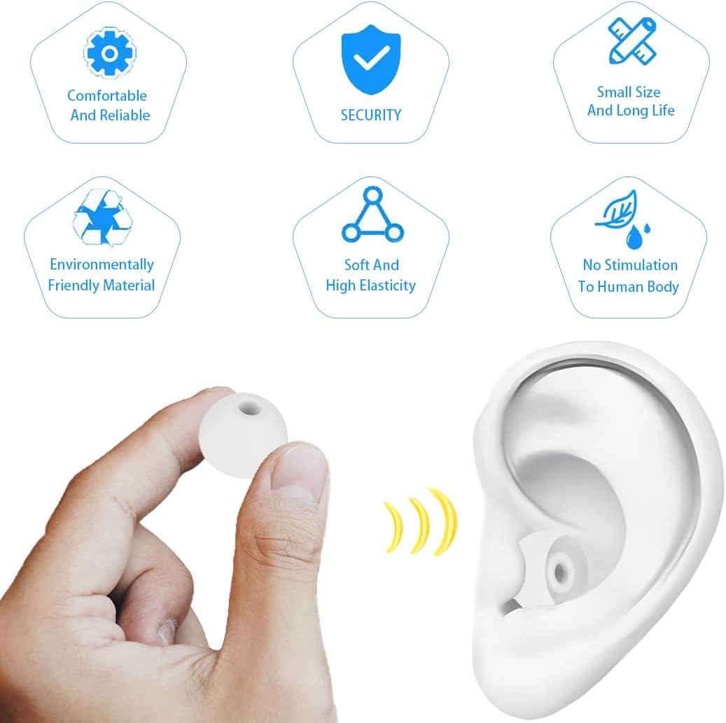 Earbud Tips Replacement Earbud Tips Earbud Replacement Tips Headphones Replacement Ear Pads Ear Tips for Earbuds Compatible with Powerbeats Pro Beats Wireless Earphone Headphones 4 Pairs (Light Grey)