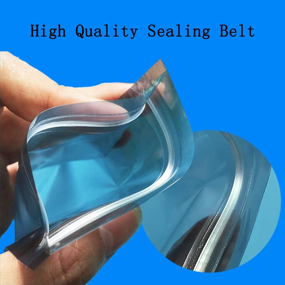 100pcs 3.15X4.72in/8X12cm Anti Static Bags,ESD Bags Resealable for HDD with 100pcs Labels, Antistatic Bag for Hand Drive or Varieties of Electronic Device