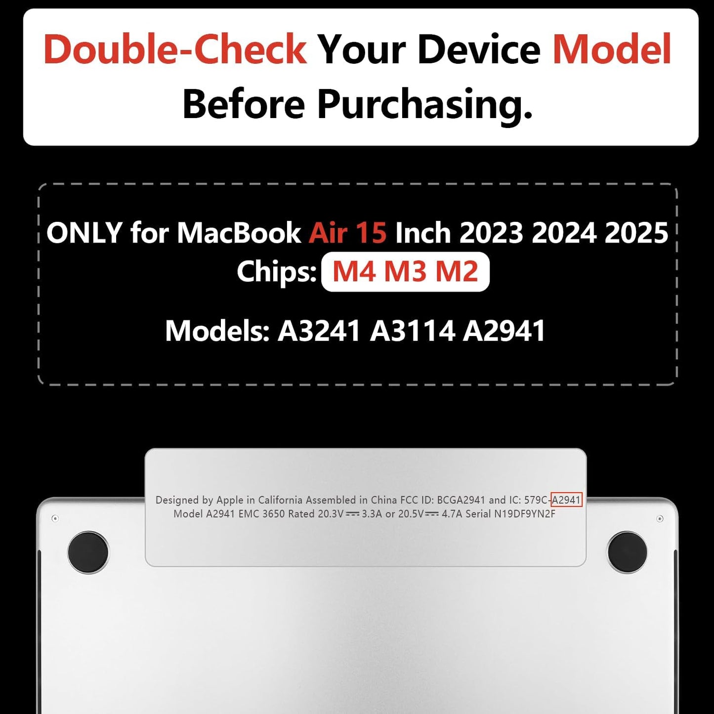 TWOLSKOO Compatible with M4 MacBook Air 15 inch Case 2025-2023 Released Model M4 A3241 M3 A3114 M2 A2941, Plastic Hard Shell & Screen Protector & Keyboard Cover & Trackpad Film, Abstract Flower