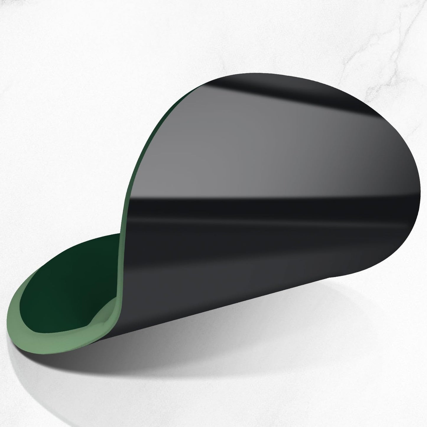 ITNRSIIET Ergonomic Mouse Pad with Comfort Gel Wrist Rest, Non-Slip PU Base, Smooth Textured Surface, Reduces Hand Fatigue & Wrist Pain, 8.7 x 7.2 Inch for Office Gaming Home, Deep Green Gradient