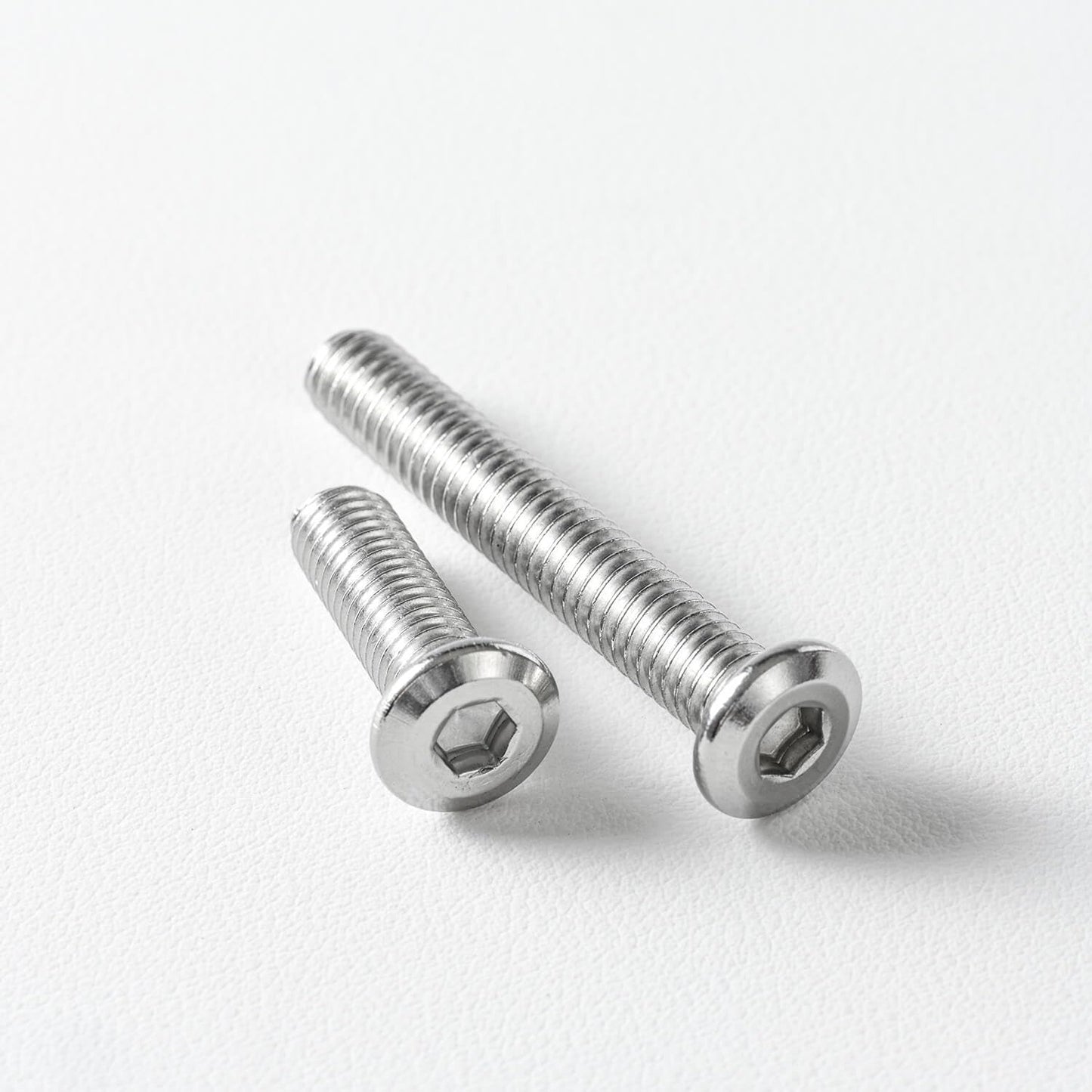 1/4-20 x 1/2" (50 Pack) Flat Head Hex Socket Cap Screws Bolts, 304 Stainless Steel 18-8, Hex Drive, Bright Finish, Fully Machine Thread