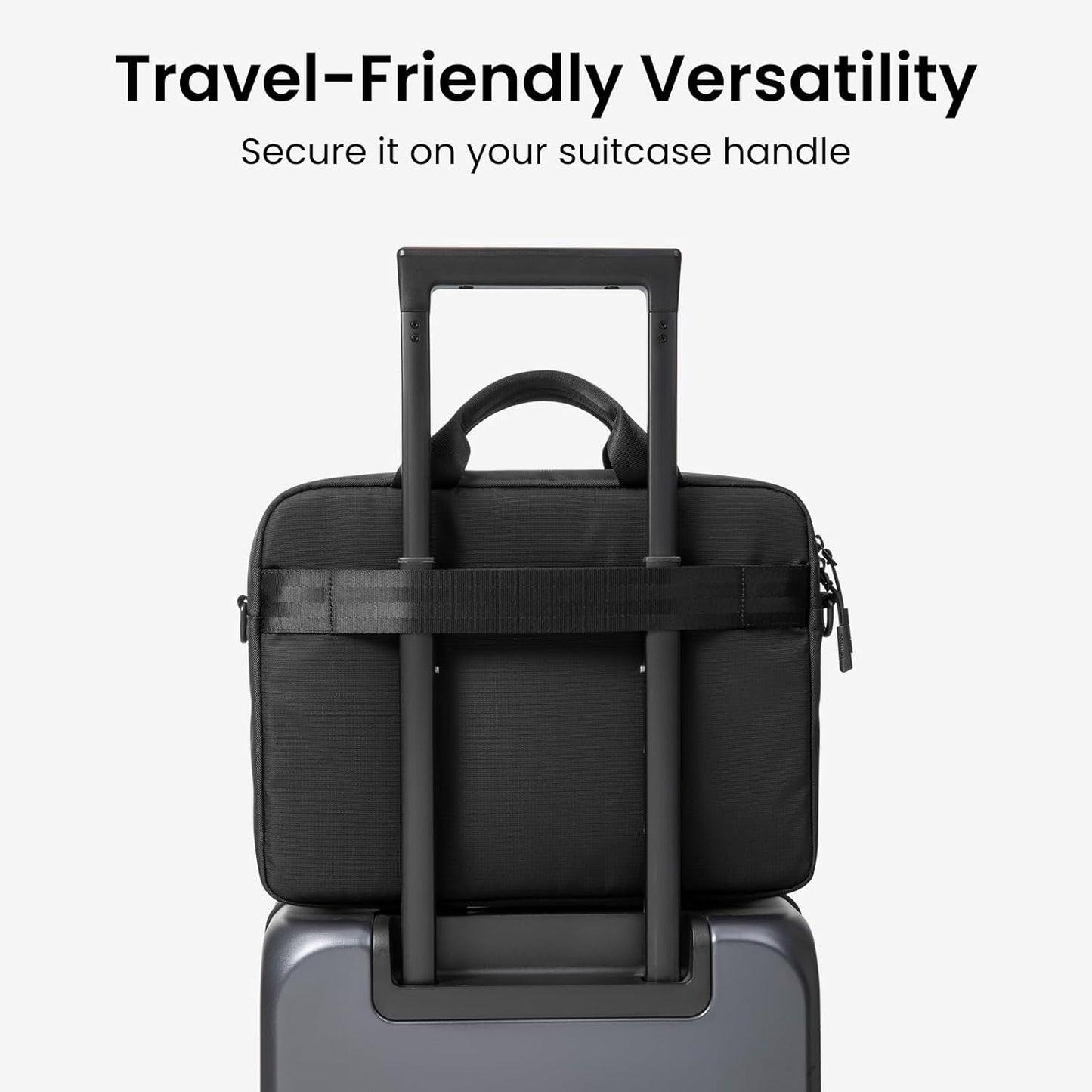 tomtoc A33 Slim 13-16 Inch Laptop Shoulder Bag for MacBook Air/Pro M4/M3, Briefcase with Accessory & Document Storage