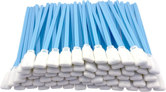 5.9" Foam Cleaning Swabs Lint-Free Lab/Printer/Optical Printheads 100 Pcs Foam Swabs for Inkjet Printheads, Sensors, Cameras and Gun Cleaning