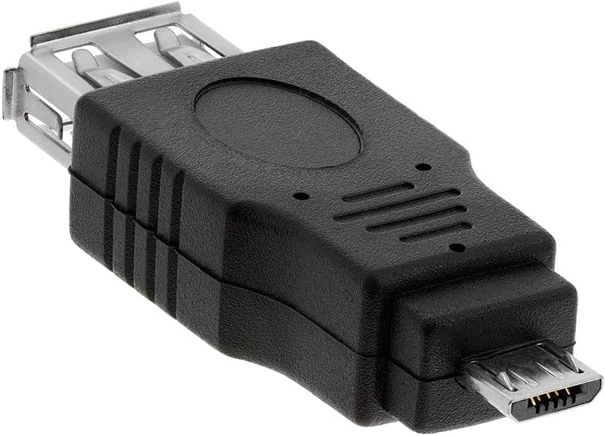 Cmple - Micro USB to USB Adapter Standard USB 2.0 A Female Jack to USB Micro B Male Plug OTG Connector Converter for Cameras Tablets Phones Dash Cams Transfer Photos to Computer