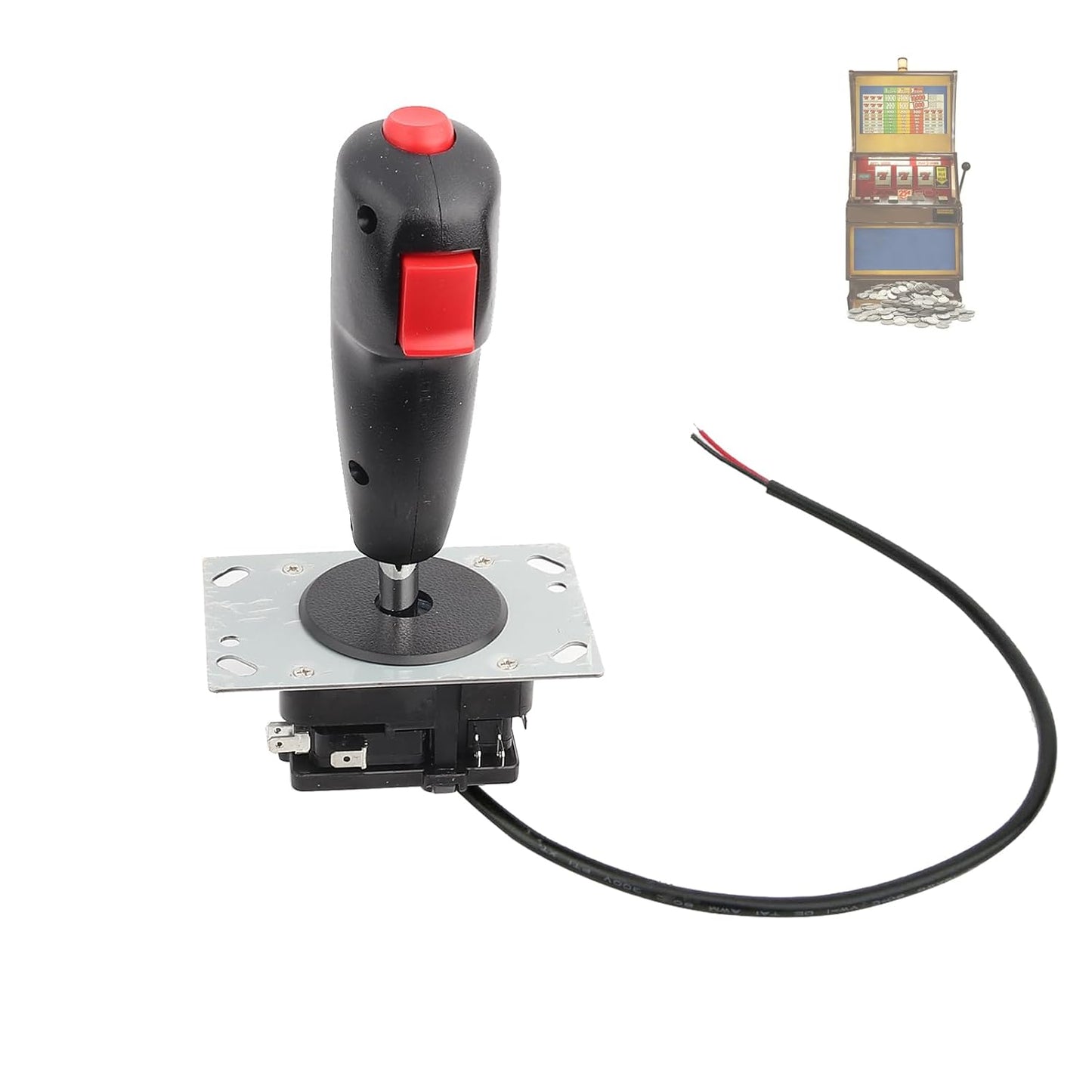 Flight Joystick 8-way adjustable joystick with trigger and top launch button for video game simulator flyer