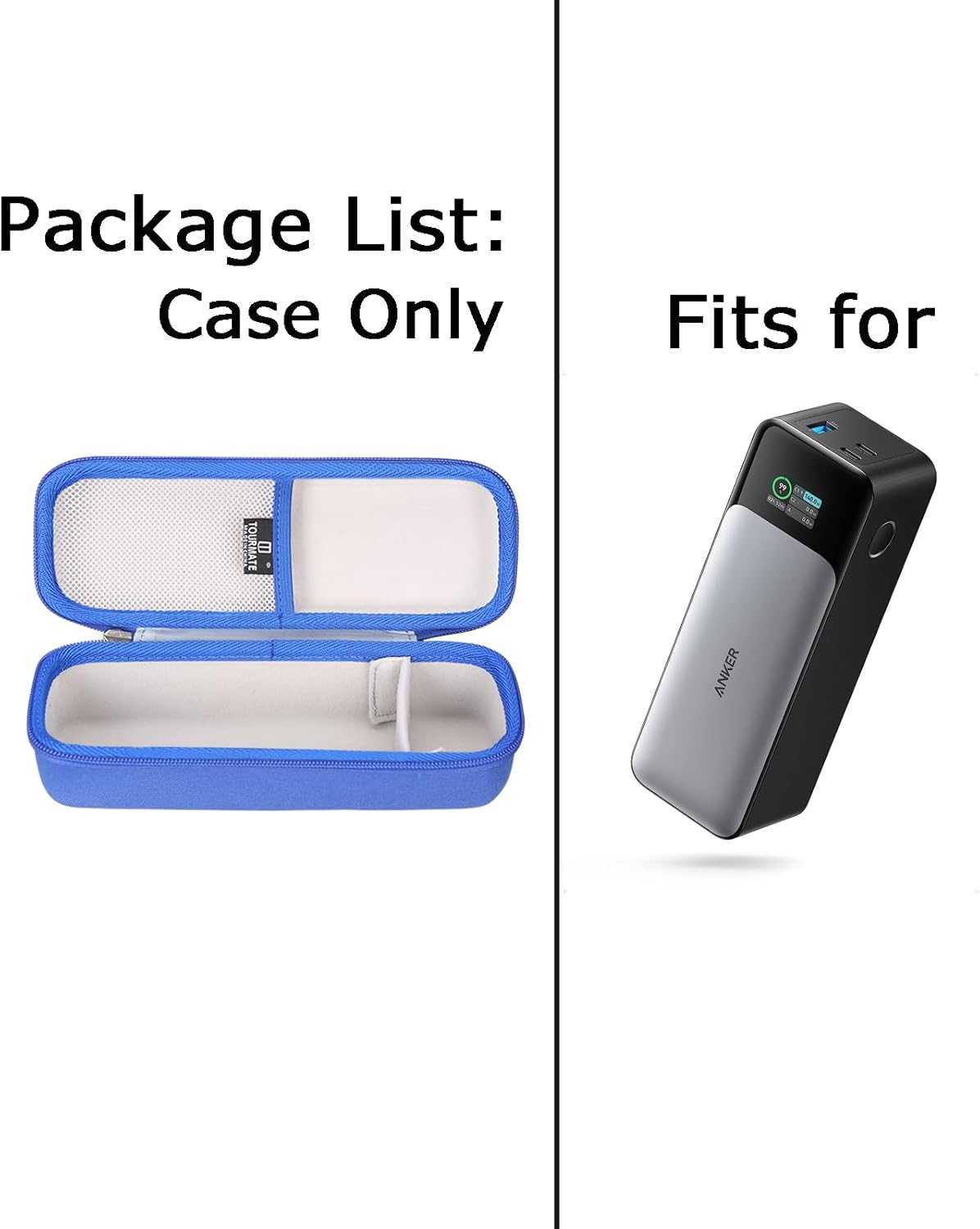 Hard Storage Case for Anker 737 Power Bank (PowerCore 24K) and Anker 715 Charger (Nano II 65W) Combo-Tourmate