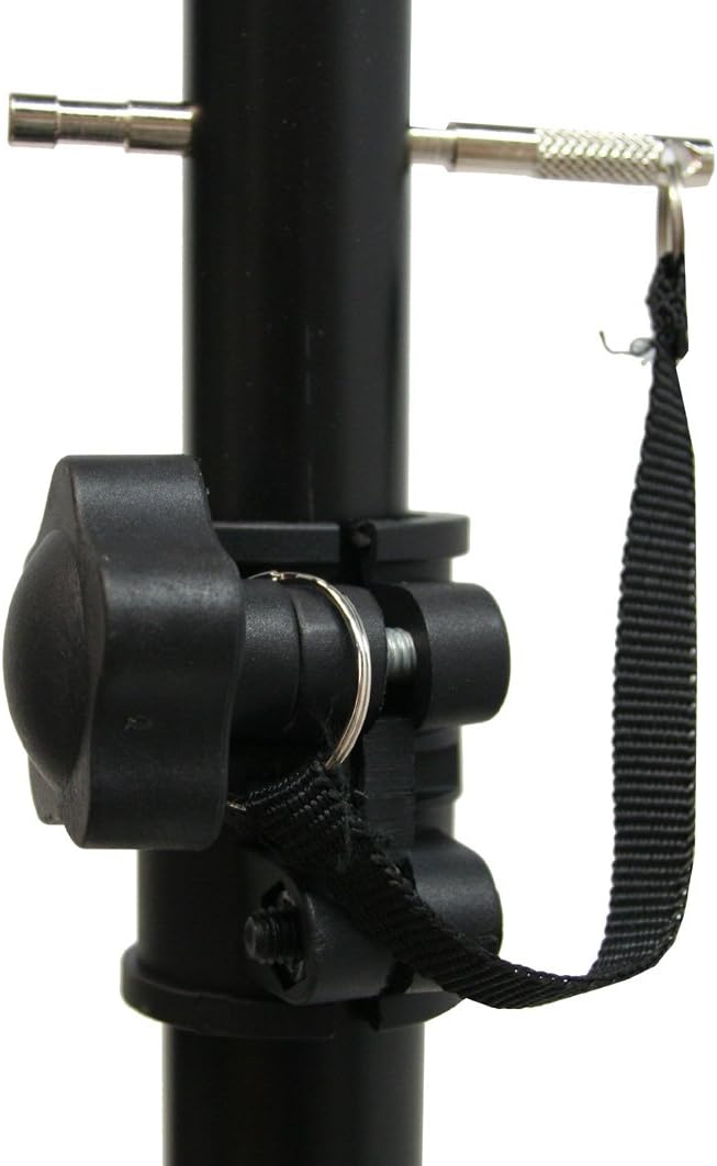 American Sound Connection ASC Pro Audio Mobile DJ Light Stand 6 Foot Height Lighting Multi Fixture T Bar Portable Tripod