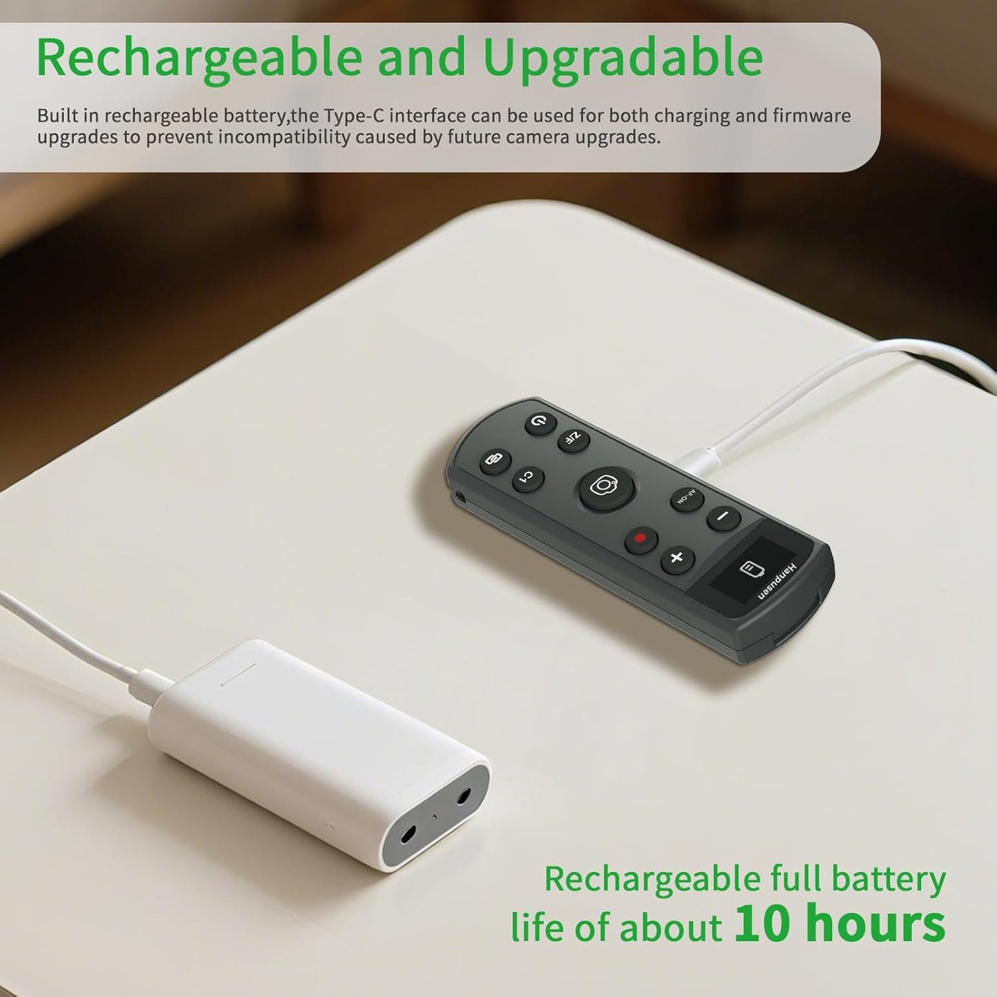 for Sony Camera Rechargeable Remote Control Wireless Shutter Release Compatible with A7C,A7III,ZV-1,ZV-E10,ZV-1 II,A6100,A6400,A6700,A7IV,RX100 VII,A9,A9 II,DSC-RX0 II,DSC-RX100 VII,Replace RMT-P1BT