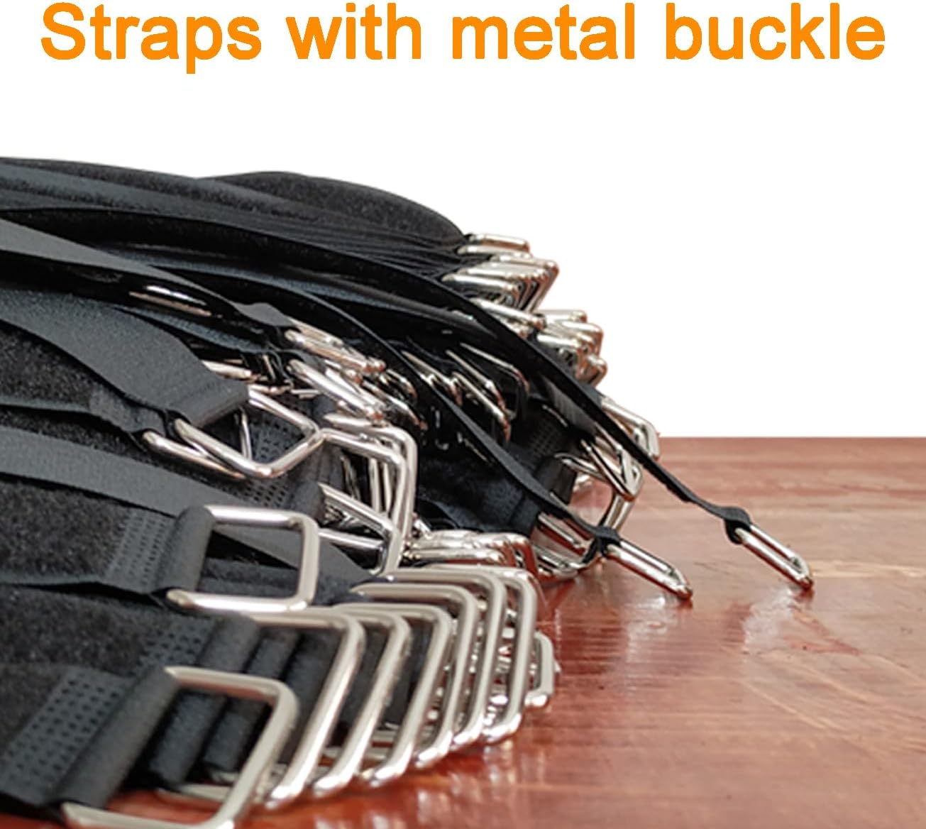 36 inch Cable Strap with Buckle - 16 PACK Hook and Loop Fastening Straps - Adjustable Nylon Extend Securing Strap