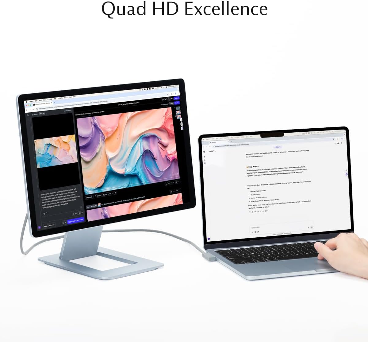 SOTSU FlipAction Pro 16" Gen 1 Limted Edition Premium Portable Monitor | Super Compact | Pivot Rotate | 2560x1600 DCI P3 | 60Hz | 350 Nits | Full Metal CNC | Perfect Match for Mac and Windows