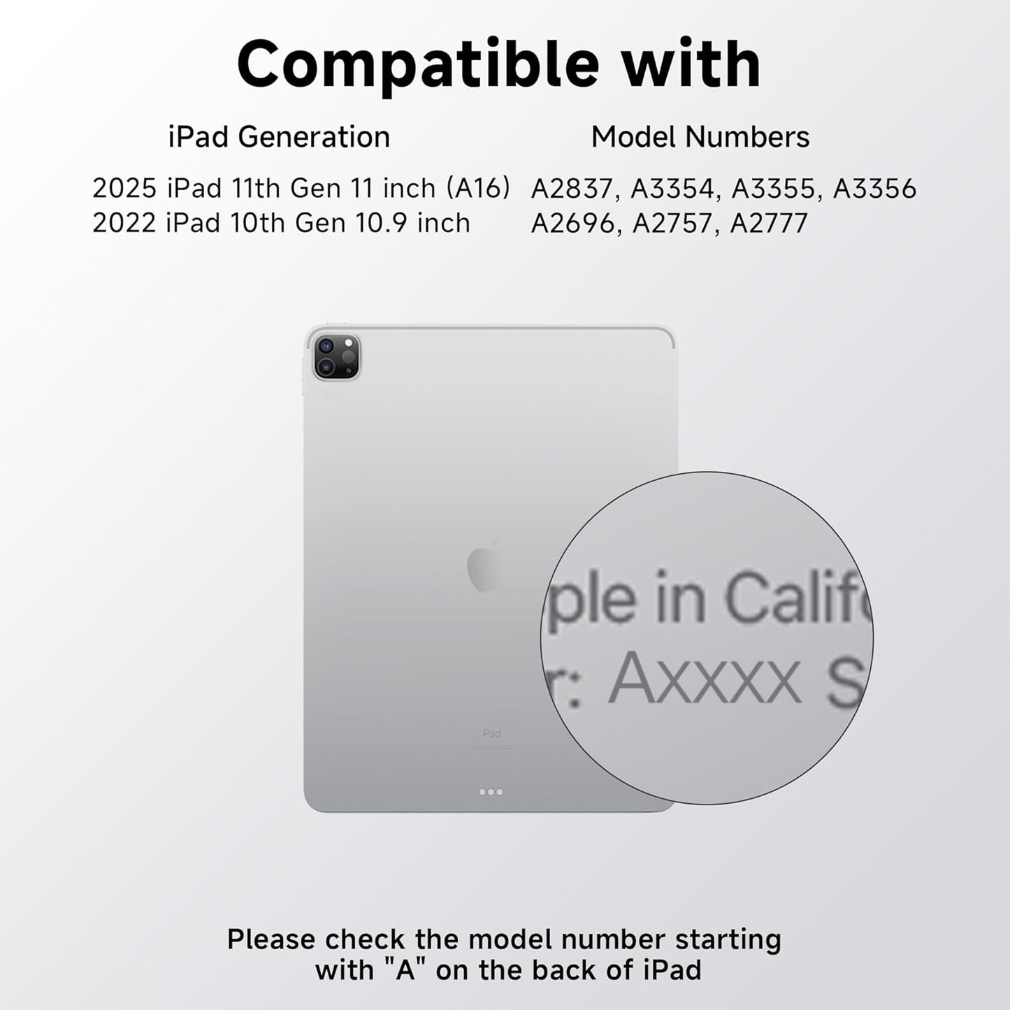 iPad Keyboard Case for iPad 10th Gen (2022) & 11th (A16, 2025), Magic Wireless Keyboard with Trackpad 7 Color Backlit, 360° Rotating Stand Transparent Protective Cover with Pencil Holder (Cyan)