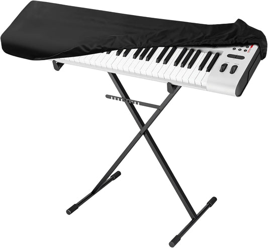 Piano Keyboard Dust Cover, 88 Key Electronic Piano Dust Cover, Waterproof Shield, Oxford Cloth, Ideal for Home and Studio, Black