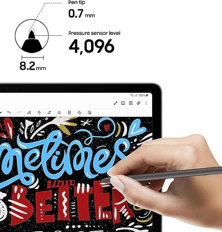 Galaxy Tab S9 FE S Pen [4096 Pressure Sensor] Replacement for Samsung Galaxy Tab S9 FE, Tab S9 FE+ Plus Tablet All Versions, Touch Stylus Pen with 5xTips/Nibs (Lavender)