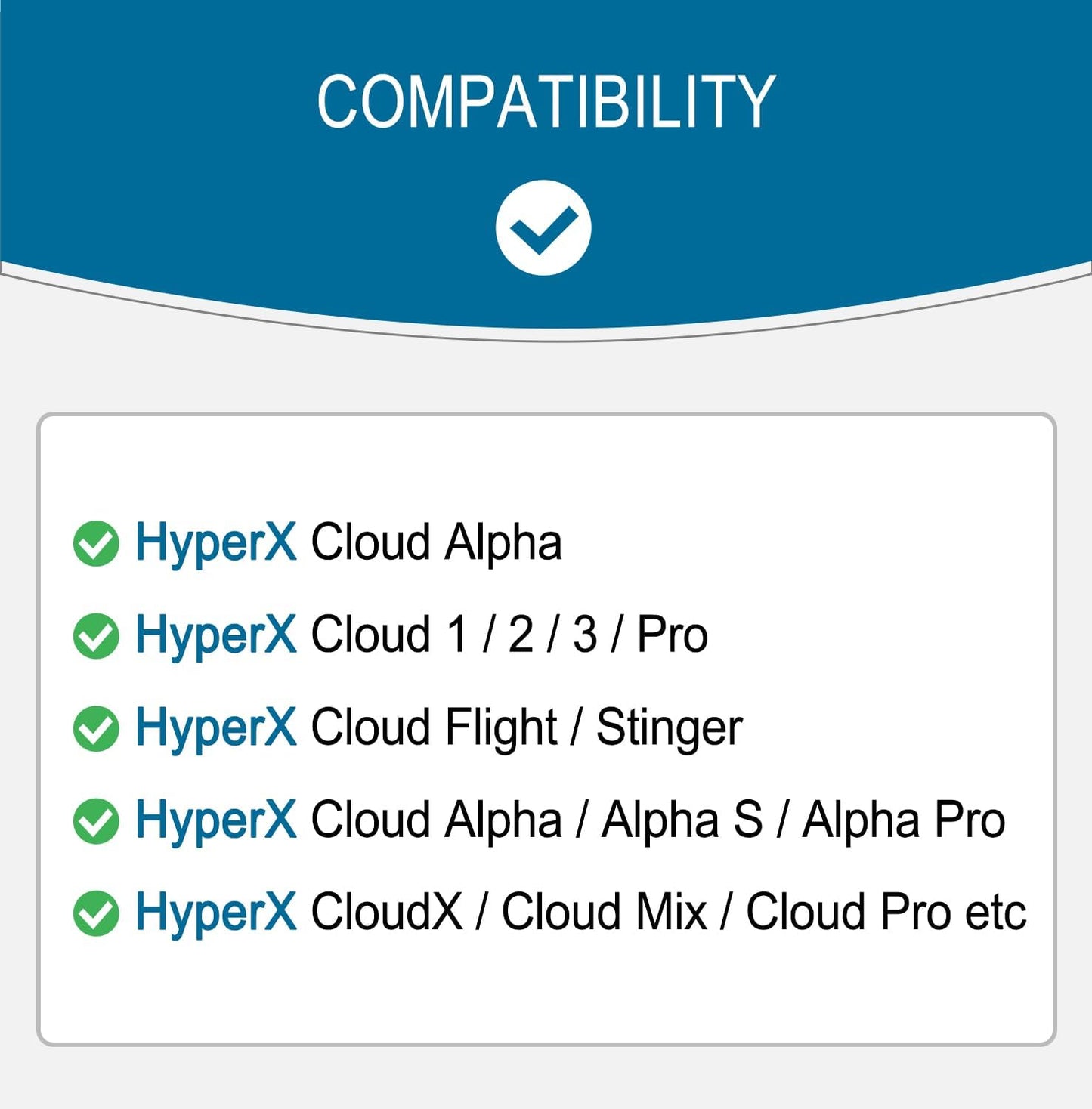 GEVO Replacement Headphone Headband Cover for HyperX Cloud & Alpha,Cloud 1/2/3/Pro,Cloud X/Core,Flight,Stinger Gaming Headset,Headband Cushion Easy Installation No Tool Needed-Velvet Black