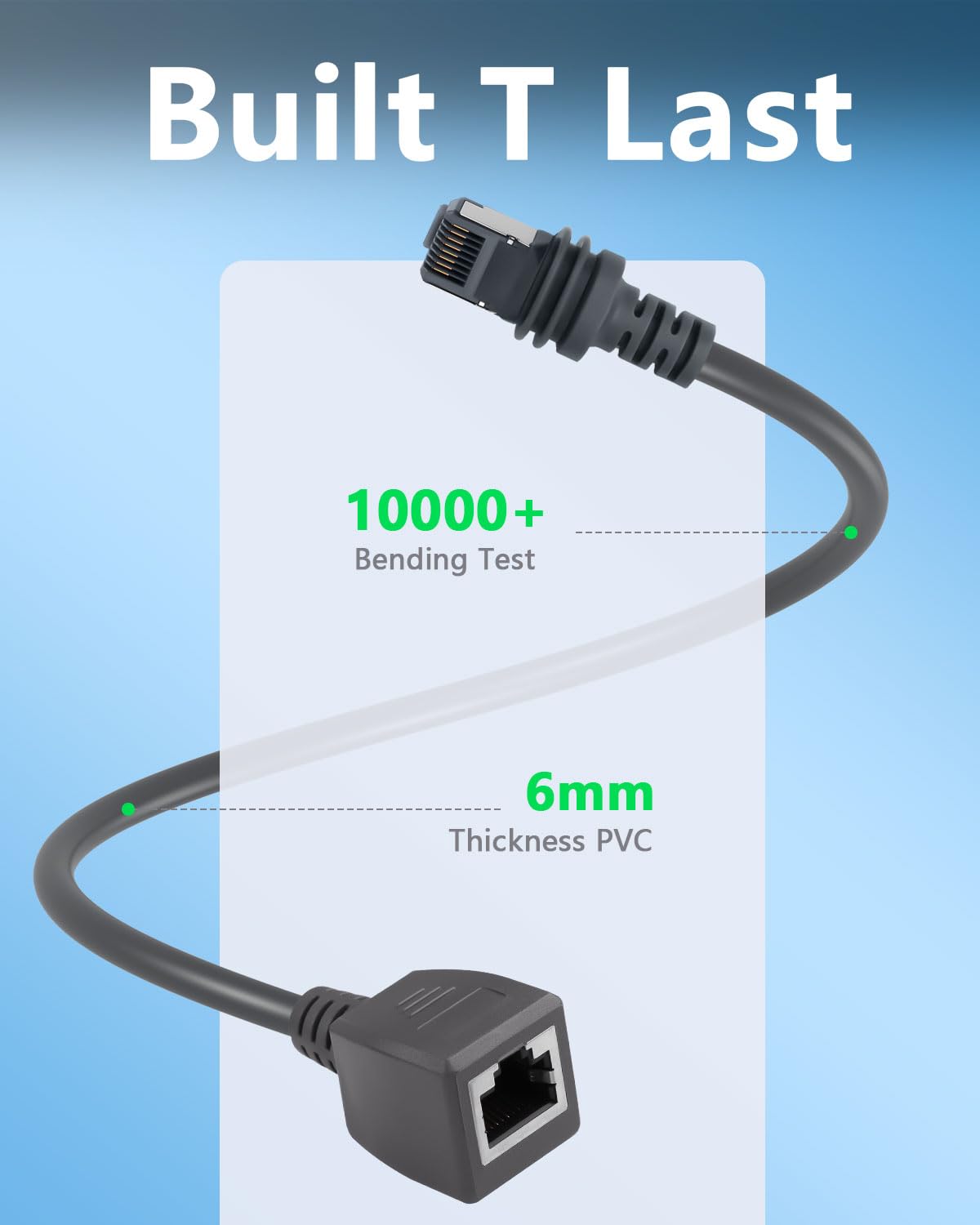 CERRXIAN for Starlink Gen 3 Ethernet Adapter Cable, 1000 Mbps Starlink Cable SPX to RJ45 Replacement Cable Adapter Gen 3 RJ45 Converter for House/Camping (Indoor)