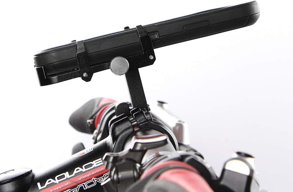 GUB Thick Case Design Bike & Motorcycle Phone Mount Handlebar Holder Adjustable Compatible with iPhone XR Xs 7s 8 Plus,Compatible with SamsungS7/S6/Note5/4,Any Phones with Thick Phone Case (Black)