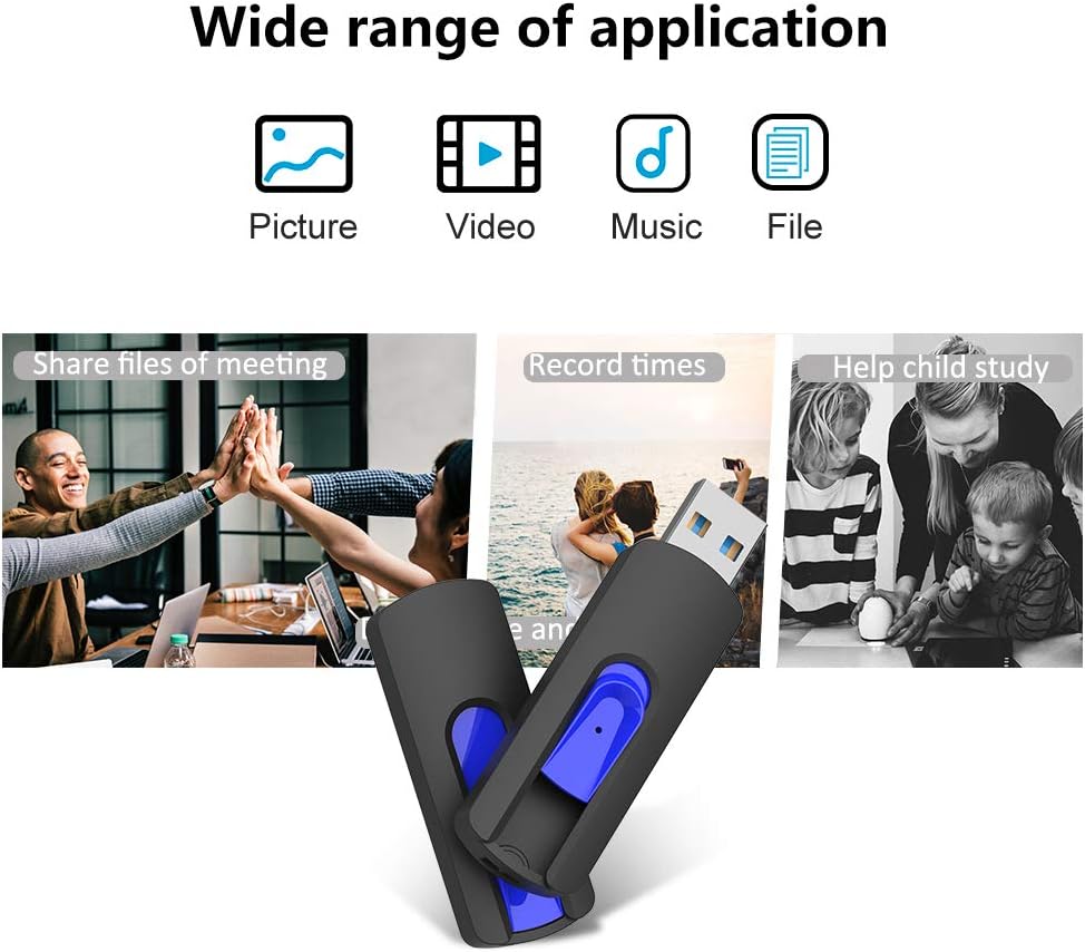 JUANWE USB Flash Drive 256GB, USB 3.0 Thumb Drive USB Storage Flash Drive, Retractable Slide 256GB Jump Drive Stick for Expand Memory & Files Storage Backup