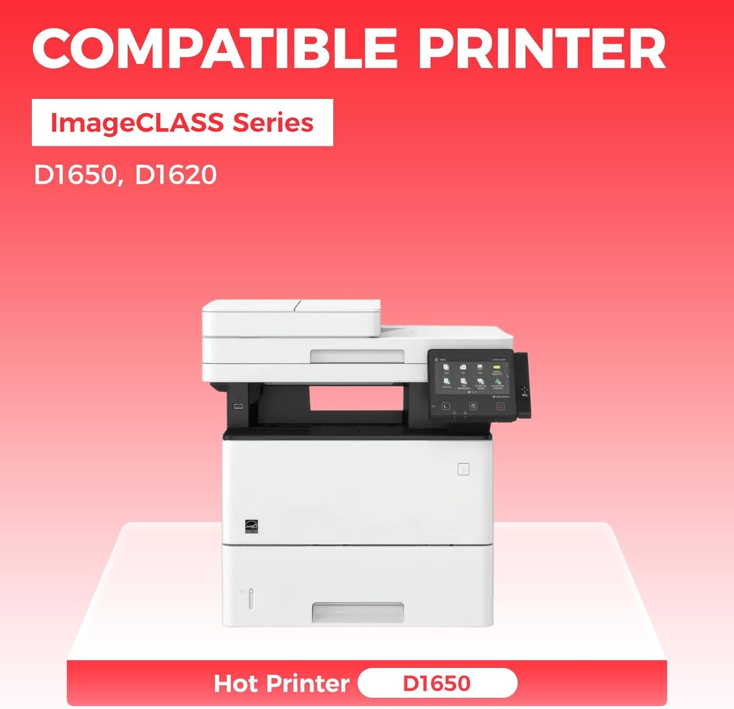 121 Black Toner Cartridge 2-Pack with chip High Yield Replacement for Canon 121 CRG-121 Toner Cartridges Compatible for Canon ImageCLASS D1650 D1620 Laser Printer Ink All-in-One Copier Scanner