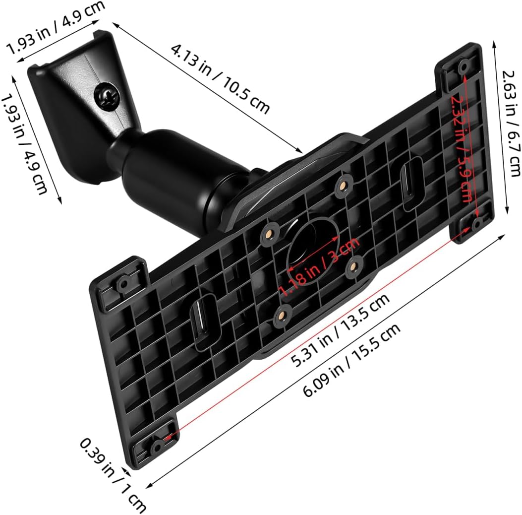 iplusmile 1 Set Dash Cam Rear View Mirror Mount - Back Plate Panel Car Rear View Camera Mount Bracket Kit for 5.5-12" Dash Cams