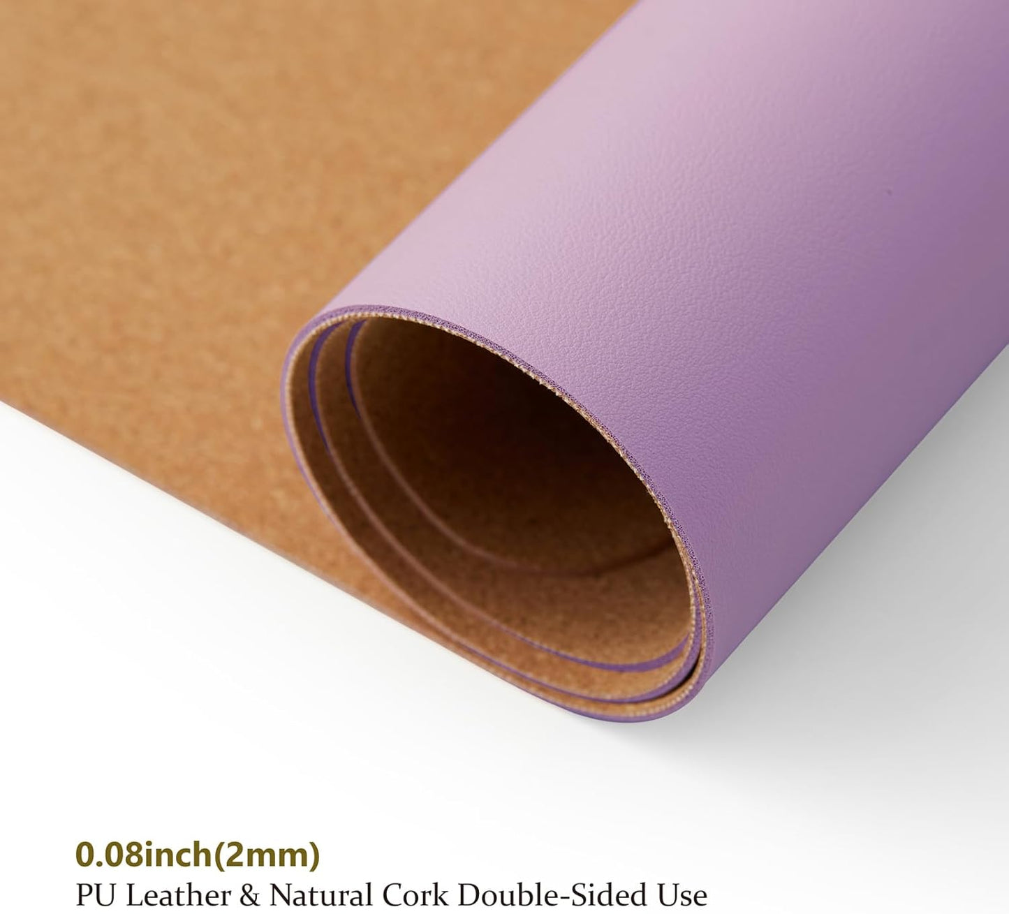 Cork Purple Desk Mat - Dual-Sided Desk Pad for Office and Home - Desk Organization and Accessories - Ideal for Large Mouse Pad and Desk Mats on Top of Desks(31.5"x 15.7")