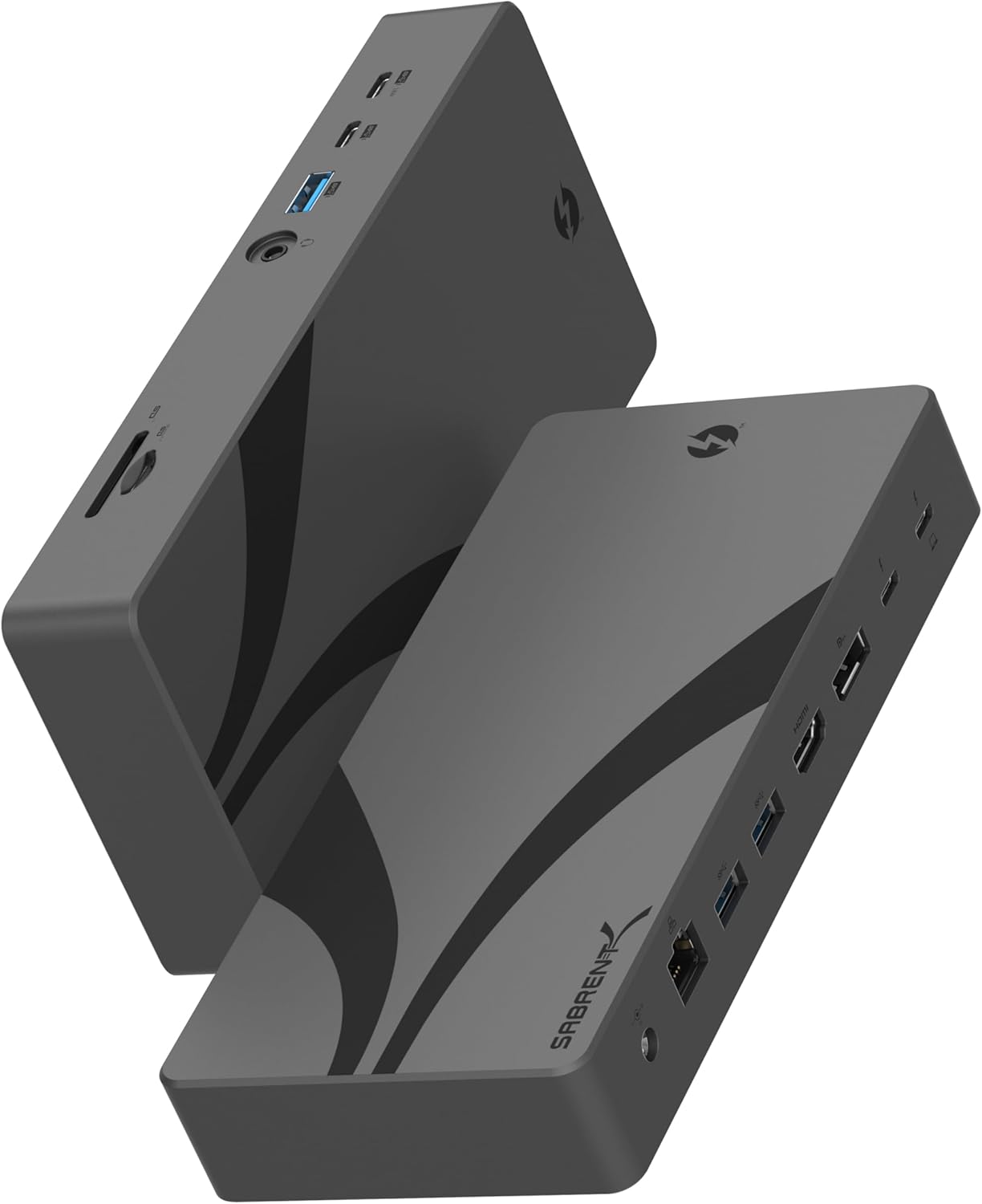 SABRENT Thunderbolt 4 Docking Station, TB4 Ports, 8K/4K, USB4 & TB3 Compatible, DP 1.4, HDMI 2.1, USB-C/USB-A Ports, Gigabit Ethernet, Audio Jack, SD/TF Card Reader, Windows/macOS/Linux (DS-T4MF)