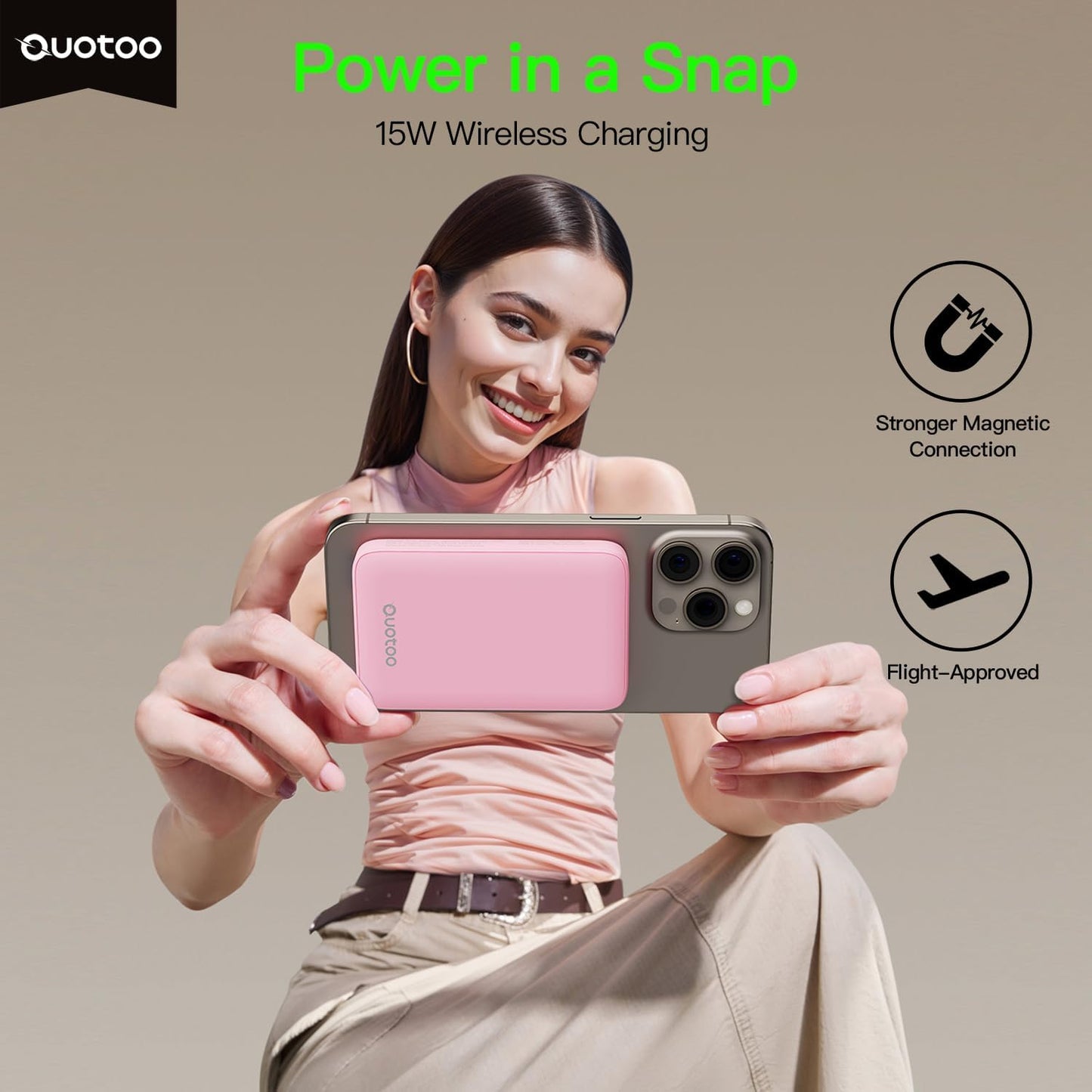 2025 Magnetic 15W Power Bank for iPhone,5000mAh Magsafe Battery Pack with 20w Fast Charging,Slim Magsafe Power Bank in&Out,with LED Display,Wireless Portable Charger for iPhone 16/15/14/13/12 Series