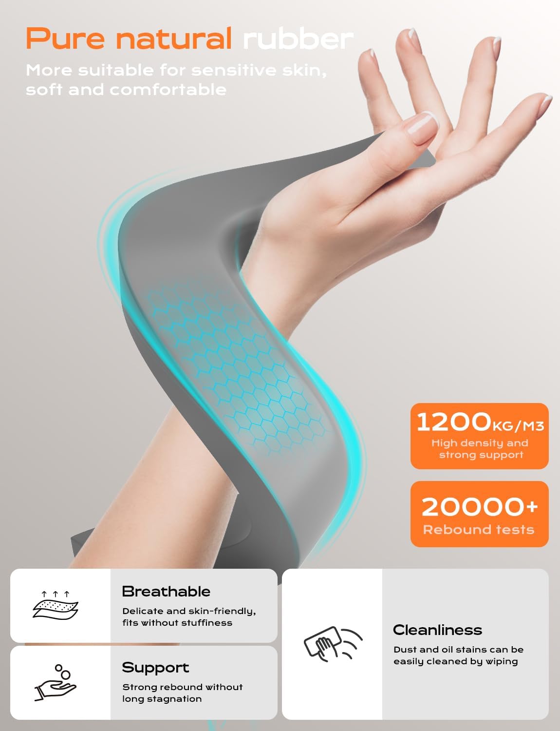 Laptop Stand for Desk, Metal Laptop Stand with Wrist Support, Ergonomic Detachable Laptop Riser, Aluminum Protable, Computer Stand for MacBook Air Pro, HP, Dell, XPS, HP (10-17") Laptops - Black