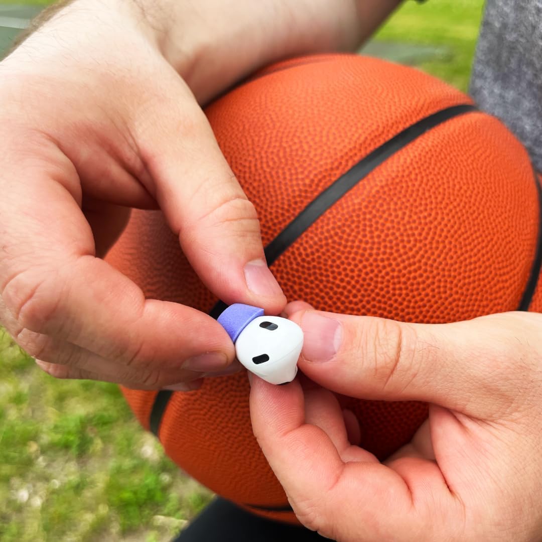 Comply Memory Foam Replacement Earbud Tips for Apple AirPods Pro 1 & 2 | Ultimate Comfort, Secure Fit, Superior Noise Isolation | Anti Slip, Prevent from Falling Out | Blue, Medium (3 Pairs)