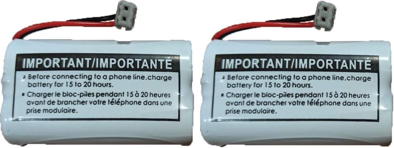 JustGreatDealz Battery BT-1007 BT1007 BT904 BT-904 BT1015 BT-1015 BBTY0651101 BBTY0460001 BBTY0510001 BBTY0624001 BBTY0700001 HHR-P506 HHR-P506A Compatible with Uniden Telephones (2-Pack)